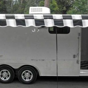Enclosed Trailer 8.5'x24' White - Lawn Mower Car Bike Hauler Storage