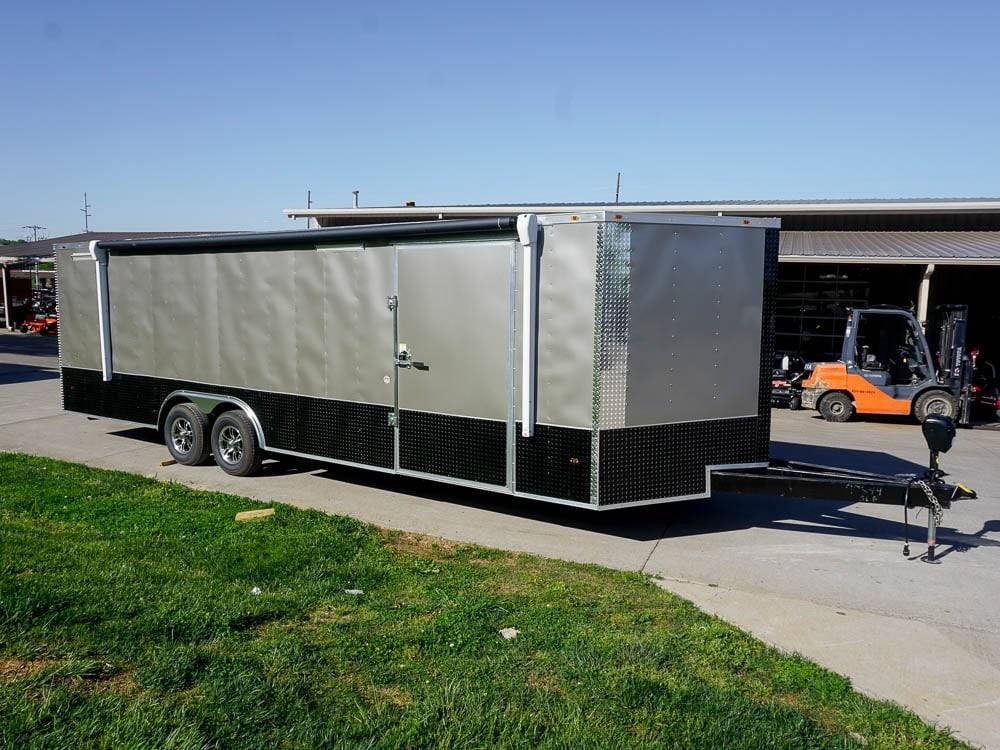 8.5×26 Custom Beige Enclosed Trailer Car Hauler