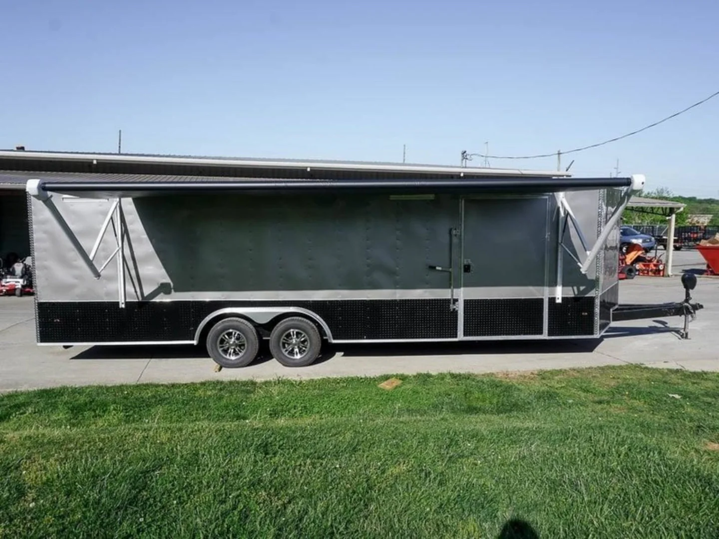 8.5x26 Custom Beige Enclosed Trailer Car Hauler - Image 4